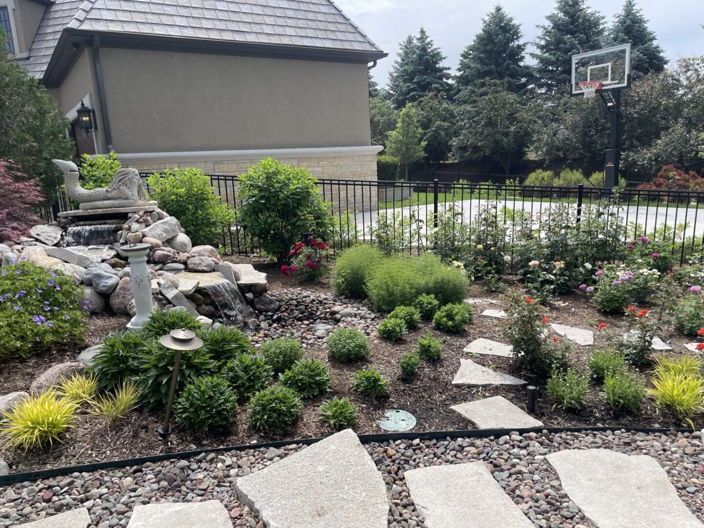 Professional pond and waterfall installation and plant design in Naperville, IL